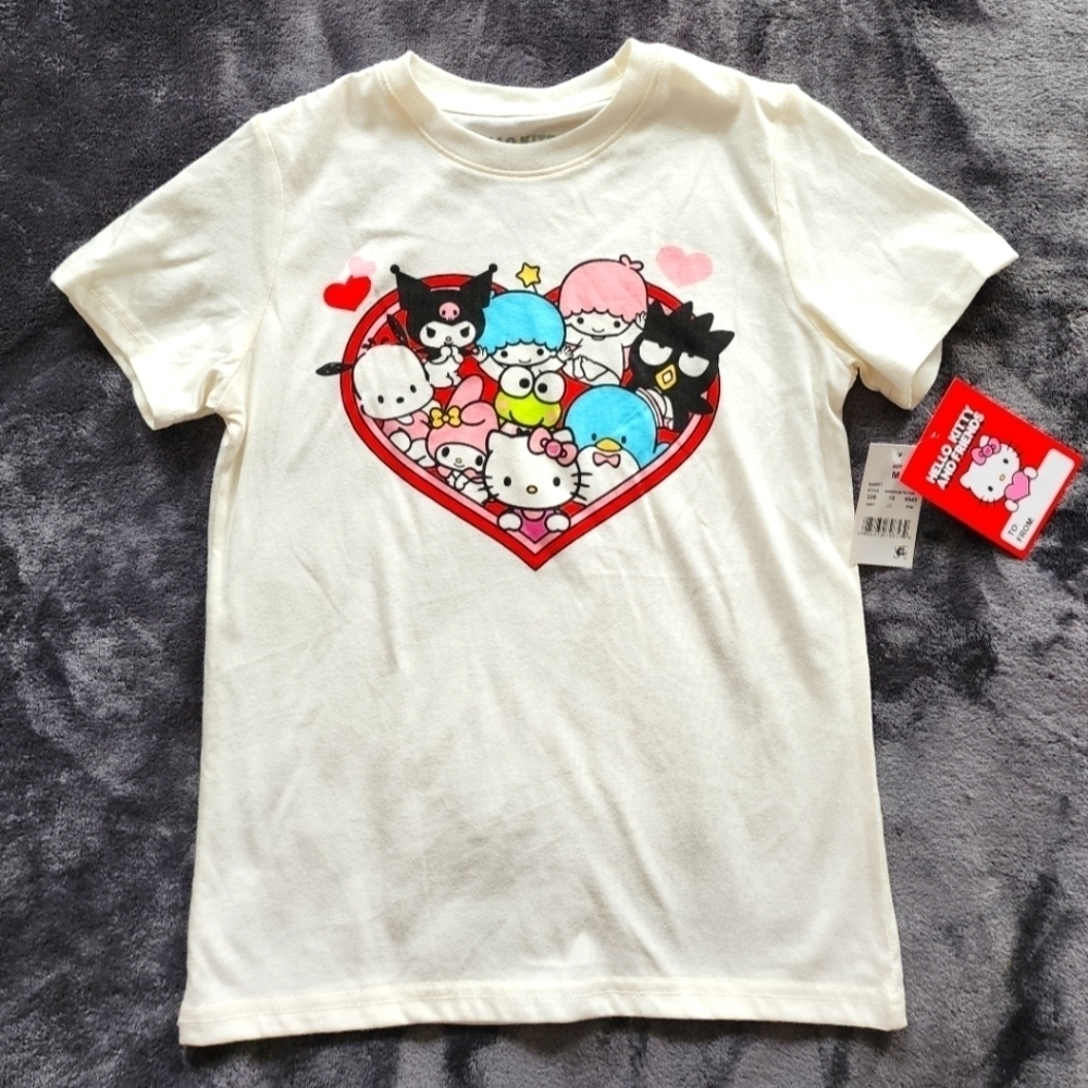 New spring/ summer/ Valentine's day Hello Kitty & Friends t-shirt, size S 6/7